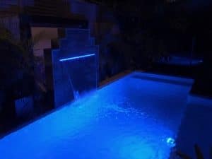 Pool with Blue Light - Pool & Spa in Kuranda, QLD