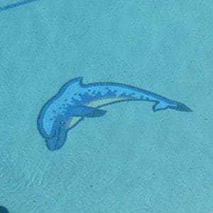 Dolphin Mosaic Mural Picture