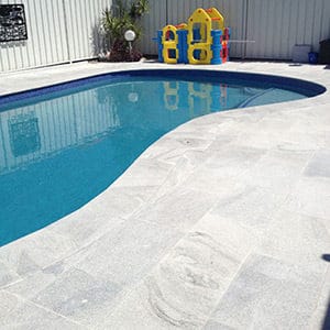 Sandwave Granite Pool Tiles Inplace