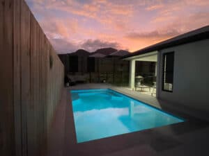Pool with Clear Water with Pink Sky — Affordable Pools in Kuranda, QLD